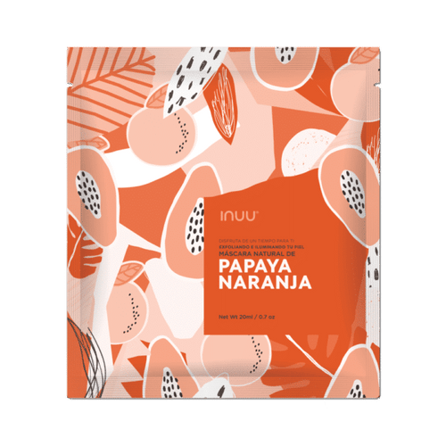 Inuu Mascarilla Natural de Papaya-Naranja
