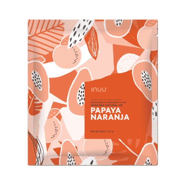 Inuu Mascarilla Natural de Papaya-Naranja